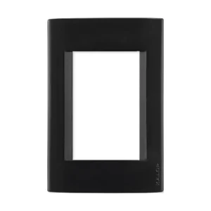 tapa civil, color negro, de 3 modulos, kalop, modelo KS40711