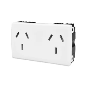 toma doble 10A, obturador seguridad iram 2071, kalop, modelo KL40255